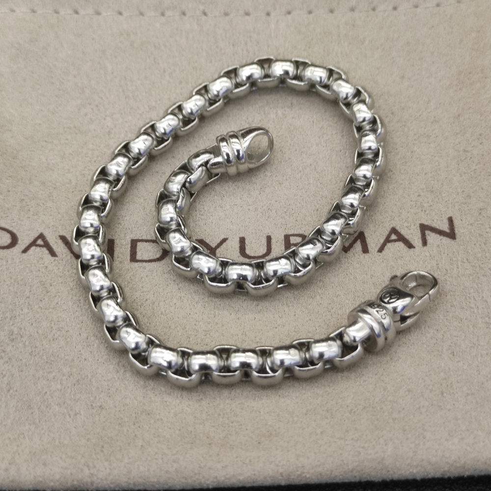 David Yurman 5mm box chain bracelet - Picture 2 of 9